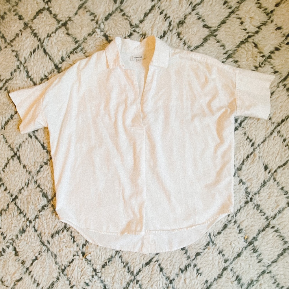 Madewell button back shirt